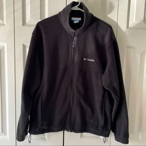 Columbia fleece jacket, size L, black